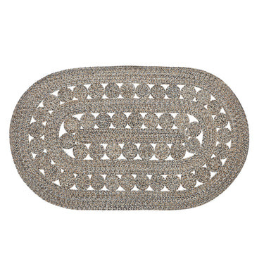 Celeste Blended Pebble Indoor/Outdoor Oval Braided Rug 36